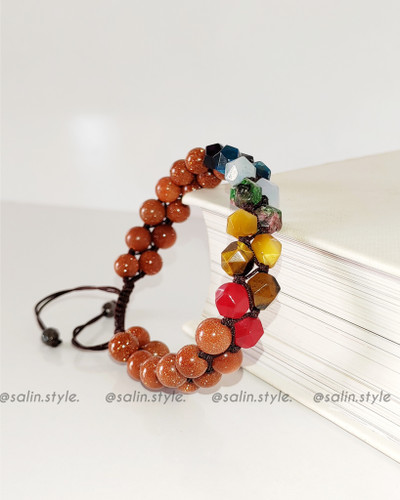 دستبندسنگی هفت چاکرای اصل ثلین استایل