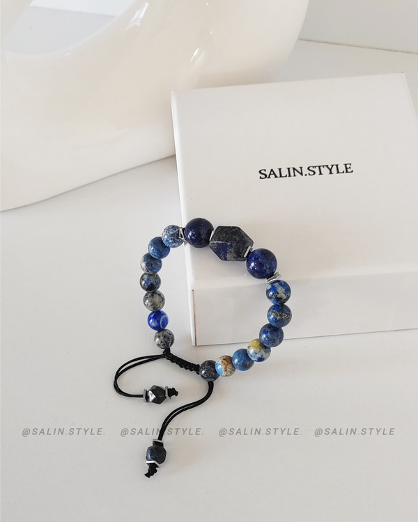 دستبند لاجورد مردانه