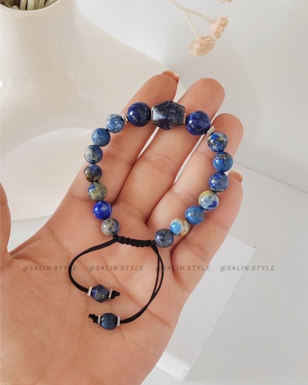 دستبند لاجورد زنانه