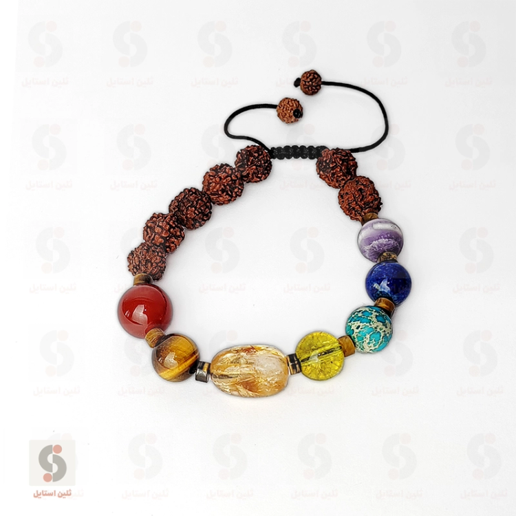 دستبند رودراکشا هفت چاکرا