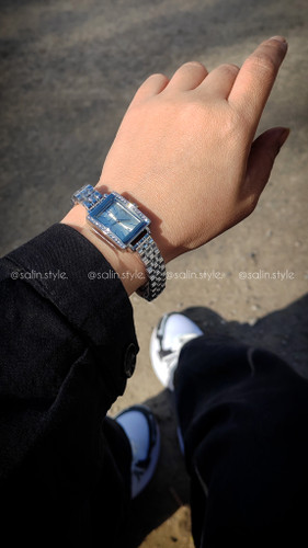 ساعت مستطیلی استیل