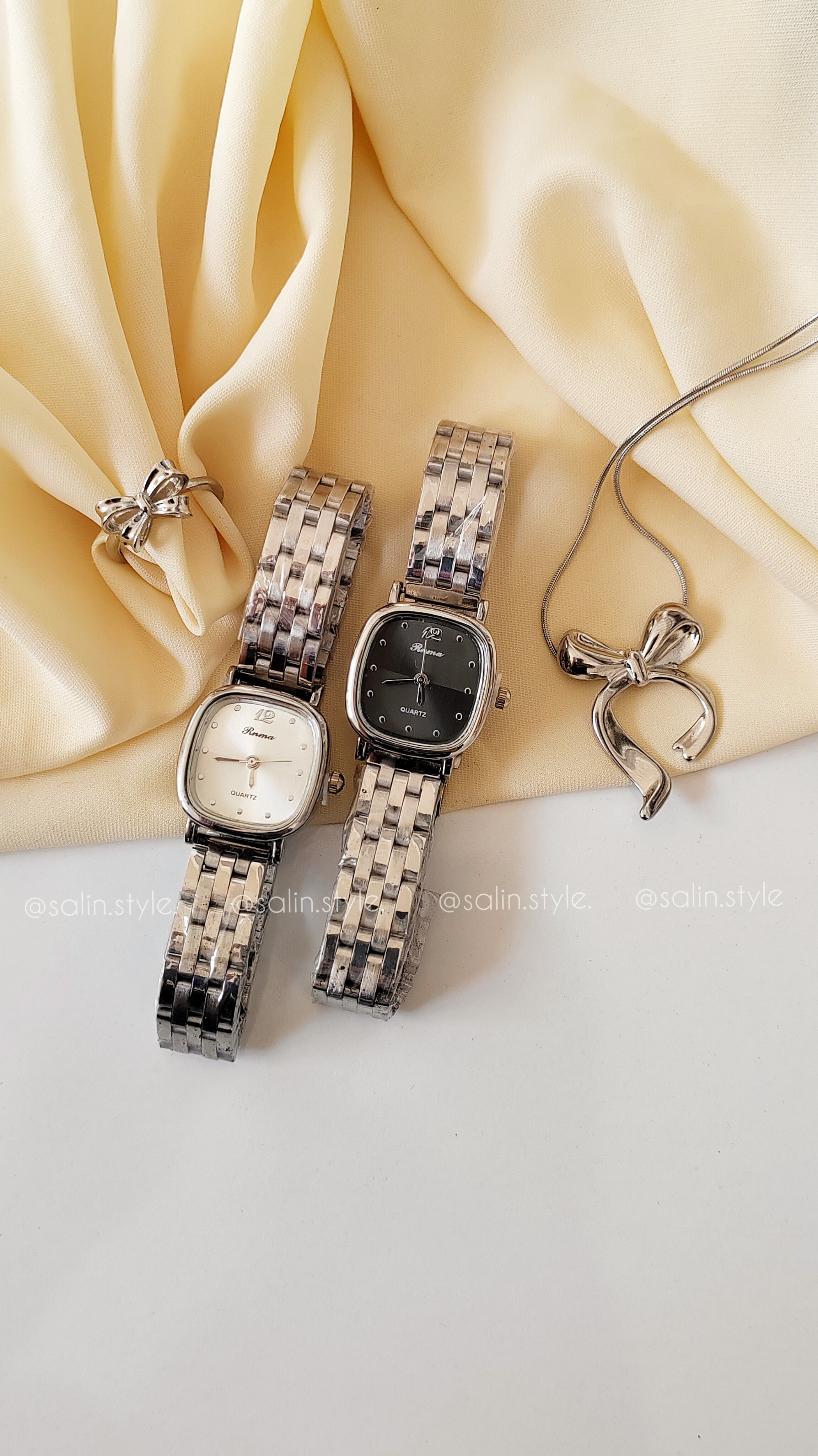 ساعت زنانه صفحه مربعی