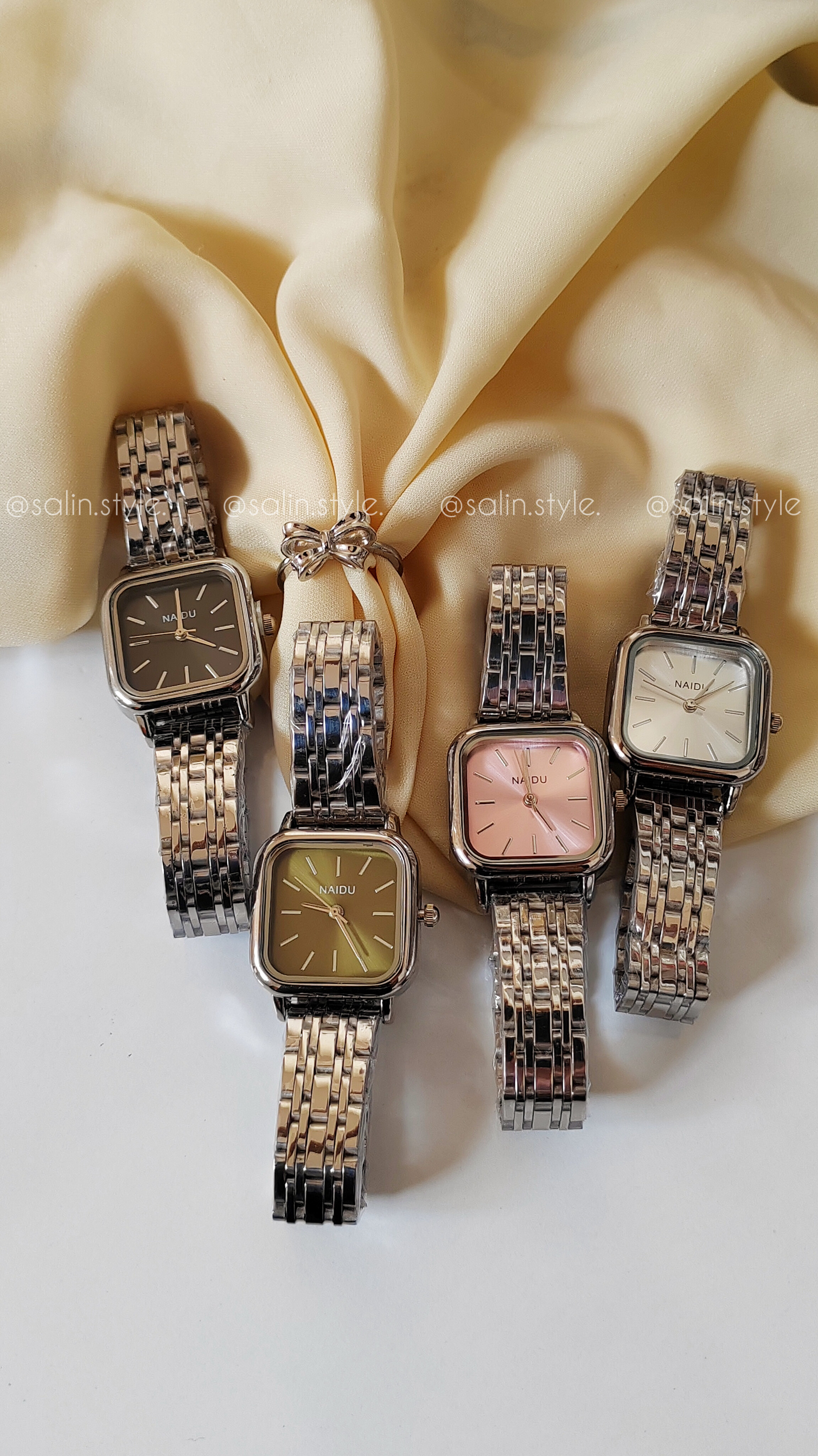 ساعت مربعی زنانه